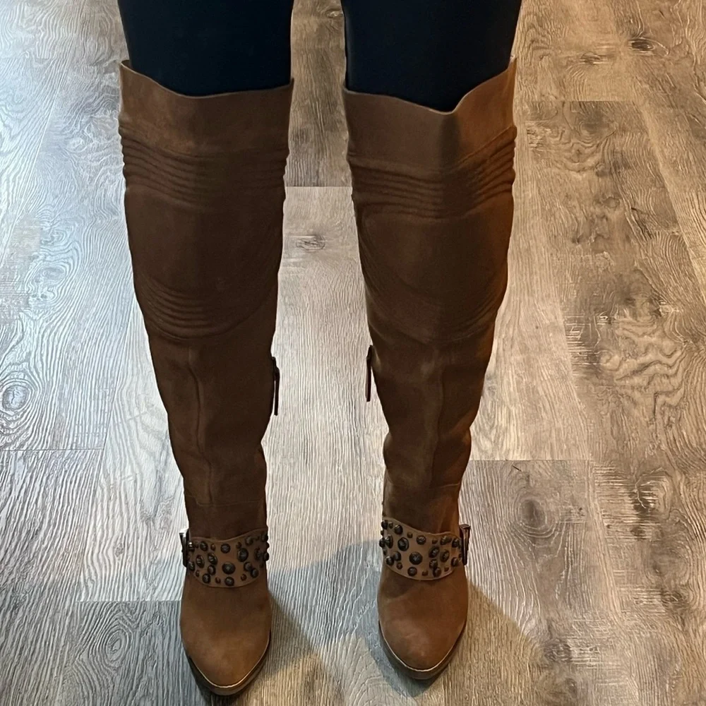 Dingo Suede Over-the-Knee Boots Size 7 NEW